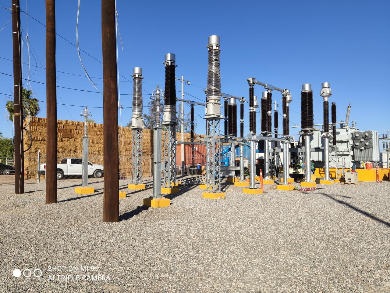 Subestación eléctrica industrial